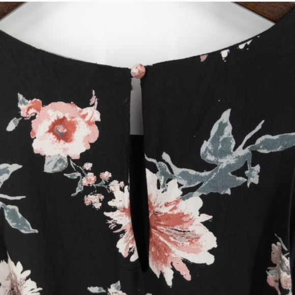 Lulu's Black Floral Mini Dress - Picture 3 of 7